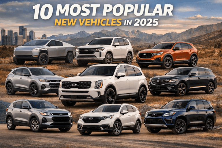 10 Most Popular New Vehicles in 2025.