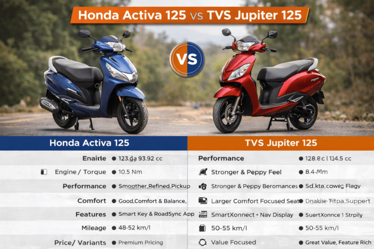 Honda Activa 125 vs TVS Jupiter 125