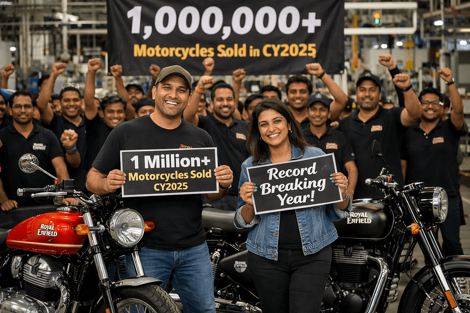 Royal Enfield Sells Record Million