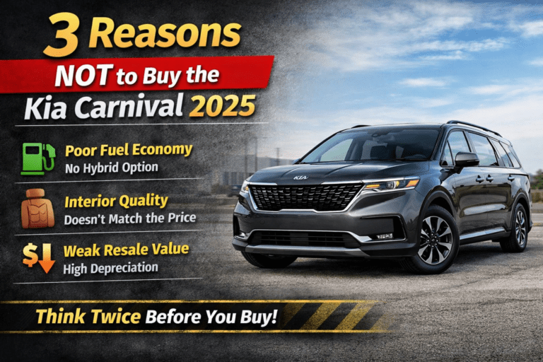 3 Reasons Not to Buy the Kia Carnival 2025
