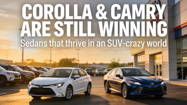 Toyota Corolla and Camry Are Still Selling Great in SUV Crazy